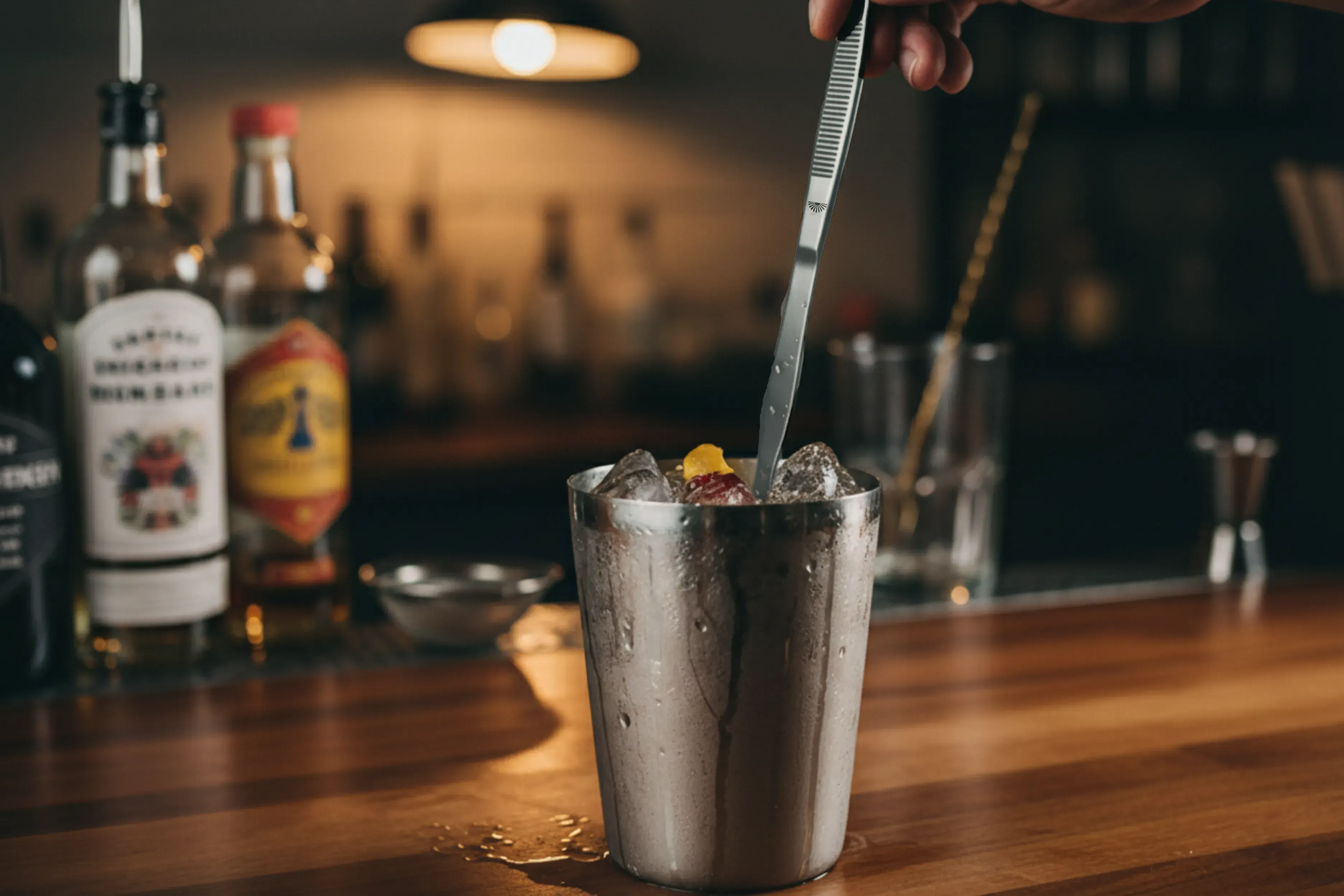 Barware Pinzette mit Löffel, 27 cm