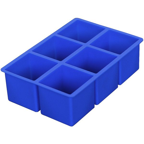 Ice Cube Tray, blau, für 6 x 5,1 cm Würfel