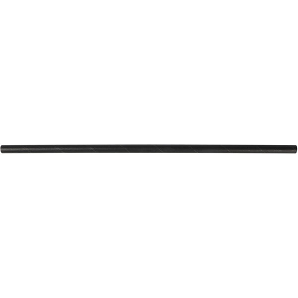 Papier Trinkhalme Schwarz 6x200mm