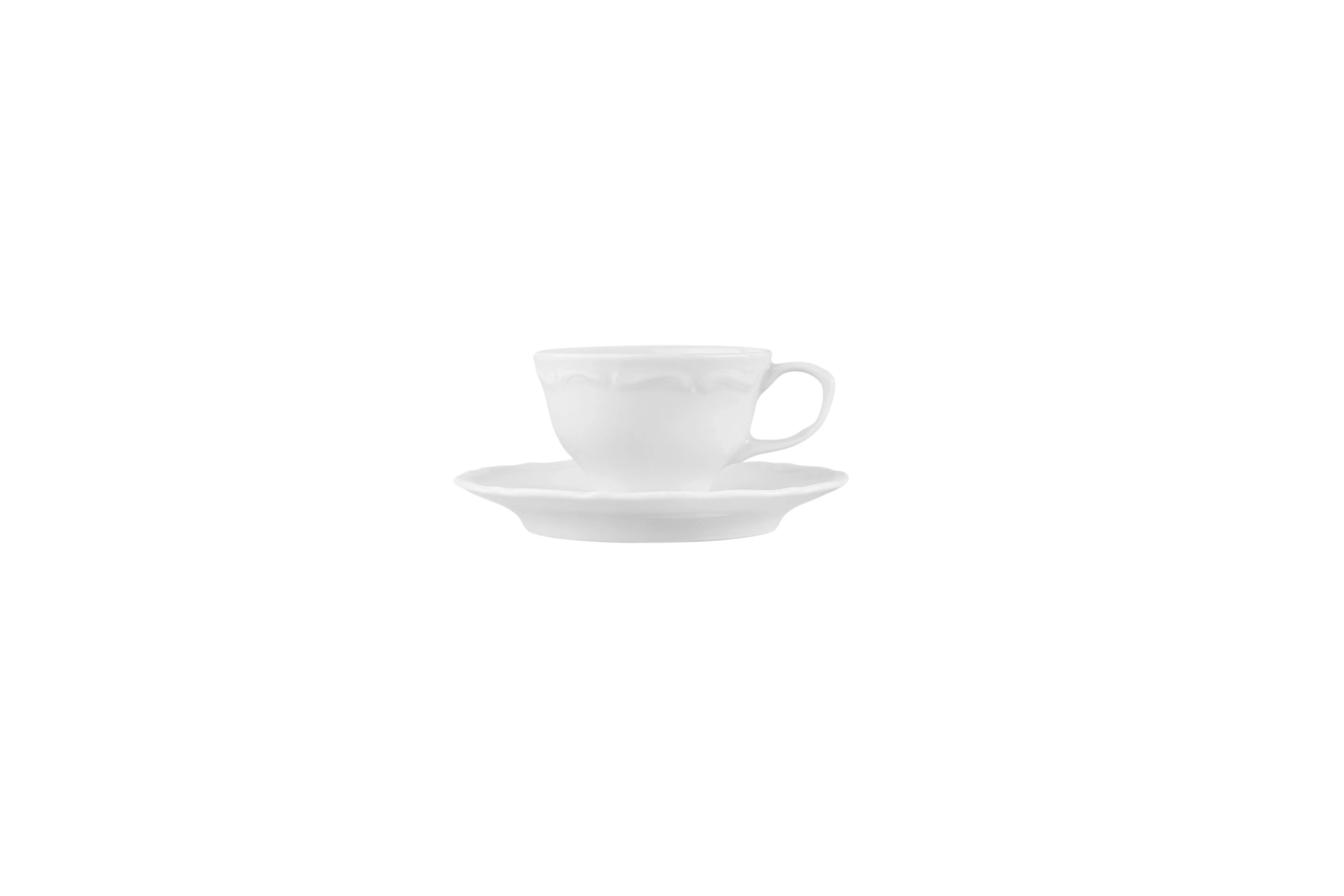 Maria Coffee Cup And Saucer White 75cc