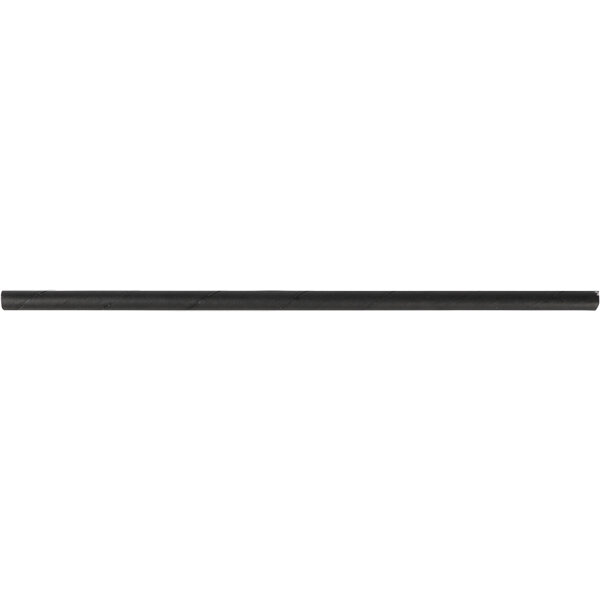 Papier Trinkhalme Schwarz 8x250mm