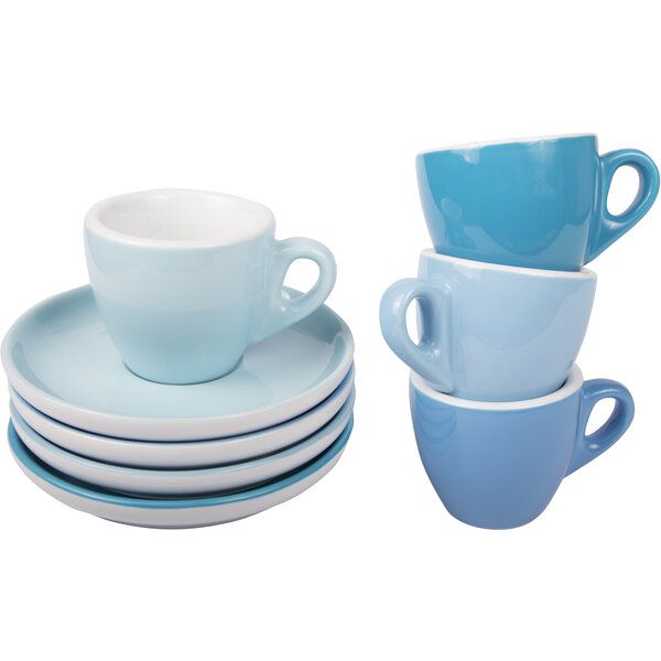 Espresso Tasse mit Untertasse 55ml Blau 628c