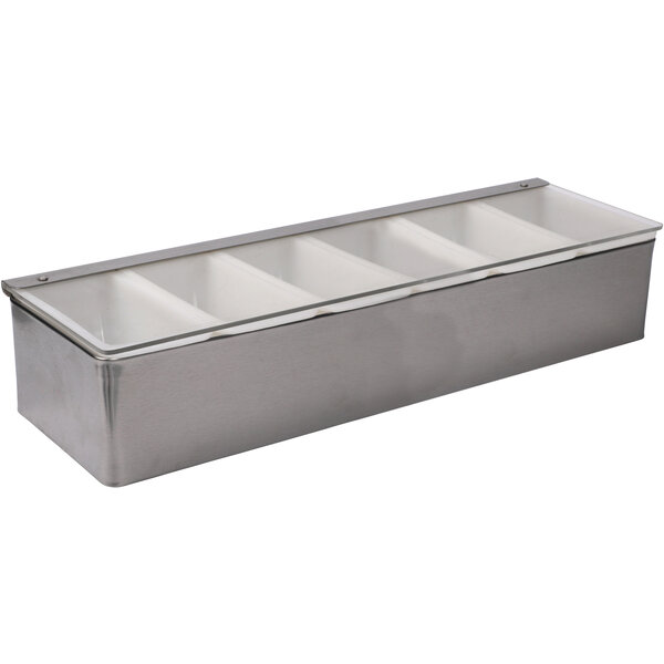 Condiment Dispenser, Edelstahl 46,5x13,5x8 cm
