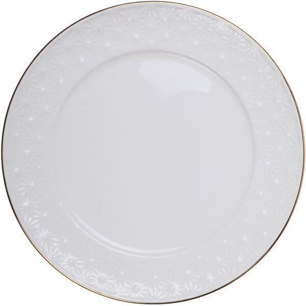 Nippon White Gold Rim Plate 16cm Star 6/72