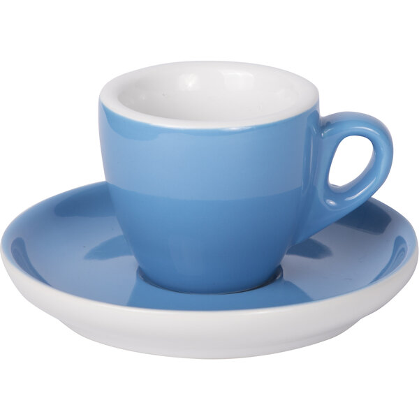 Espresso Tasse mit Untertasse 55ml Blau 2170c