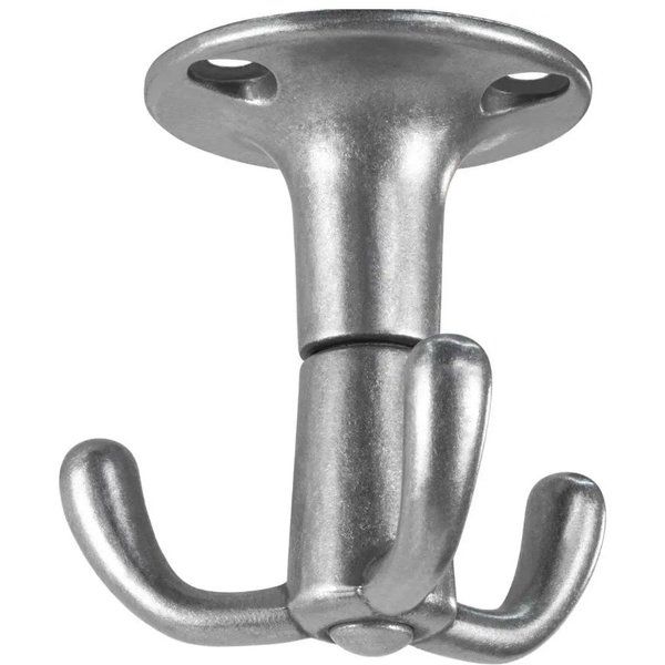 Garderobenhaken, drehbar, silber, 58 mm