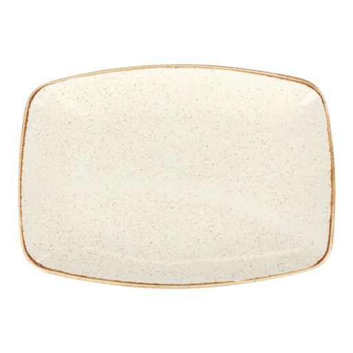 118432 Seasons Beige Oval Plate 32cm 