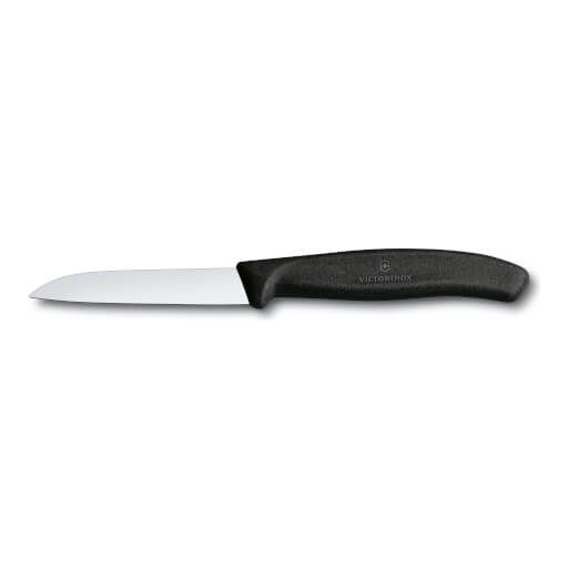 Gemüsemesser SwissClassic, 8 cm, schwarz