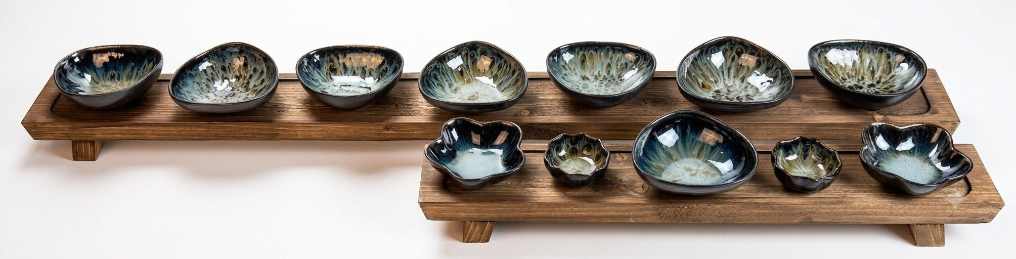 Nagare Schale Schwarz Blau 12,3 x 10,7 x 4,7 cm
