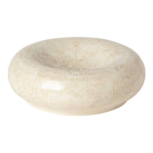 Pillow Plate "Resonance", cream, 18 cm