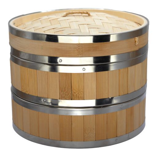 Bamboo Steamer Ø 20,0 cm 3pcs set