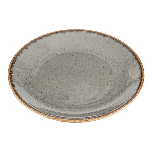 187620 Seasons Dark Grey Flat Plate 20cm