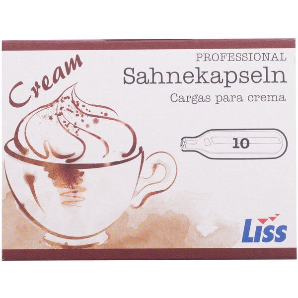 Kohlensäure-Einwegkapseln SAHNE 10 Stück