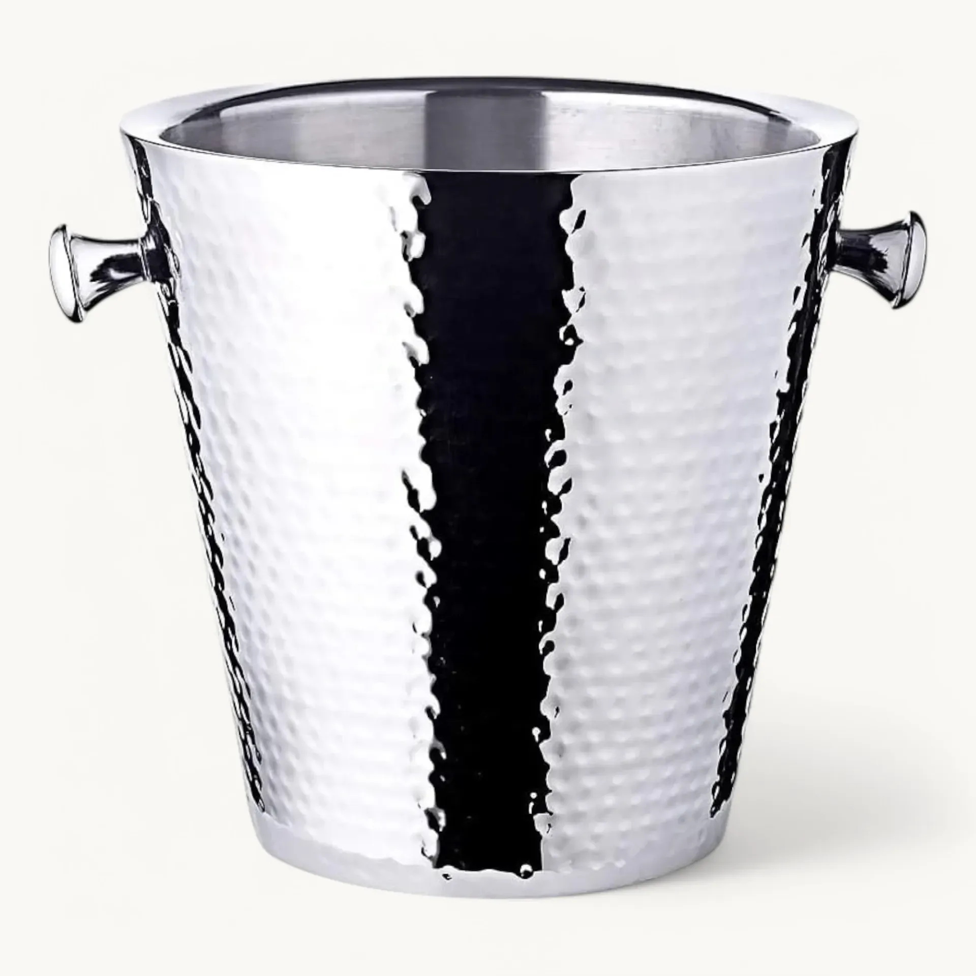 Hammered Stainless Steel Bottle Cooler "Valencia"