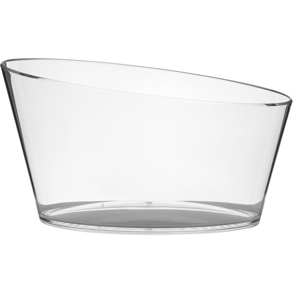 Oval Bucket, acrilic clear, 46x24,8