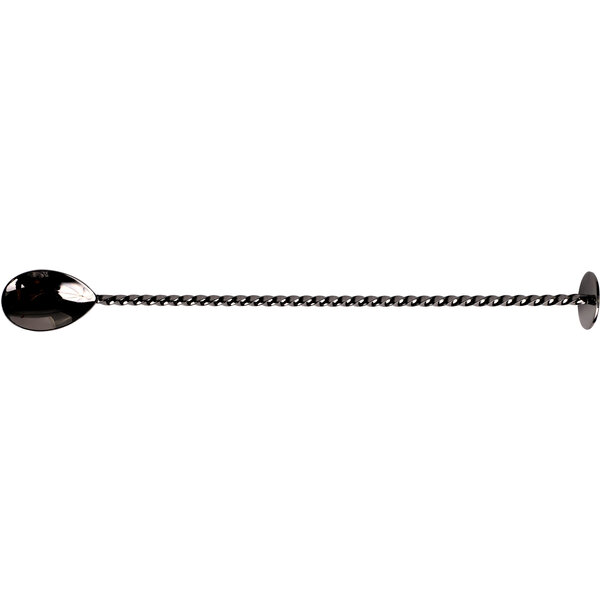 Barlöffel Deluxe Flat-End, gun-metal black - 27cm