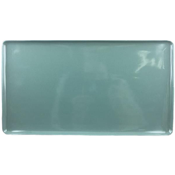 Rectangular Plate, green 34cm