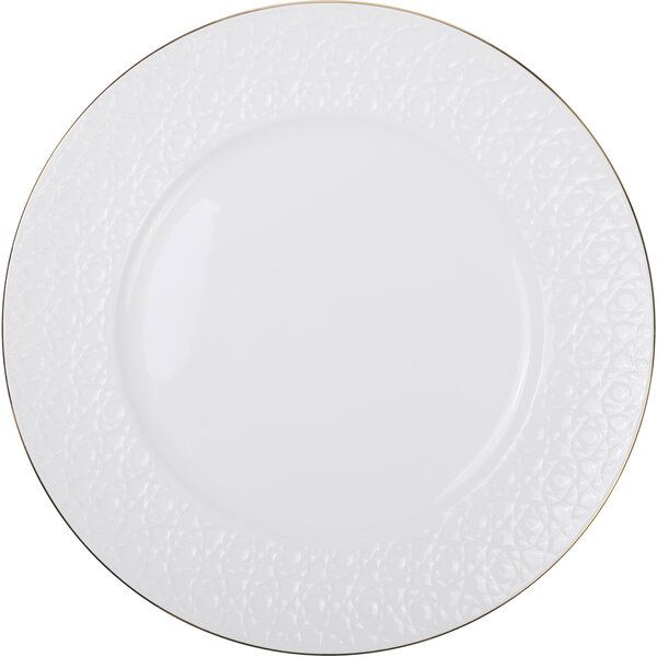 Nippon White Gold Rim Plate 29.5cm Stripe 1/18