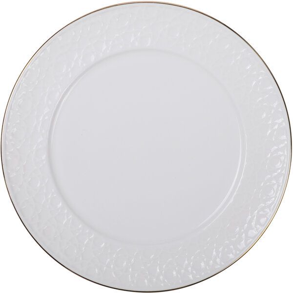 Nippon White Gold Rim Plate 16cm Stripe 6/72