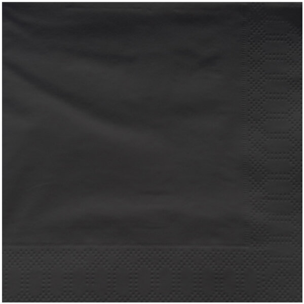 Cocktailserv., 1/4 Falz, 2lg, 200Stk/Pkt schwarz