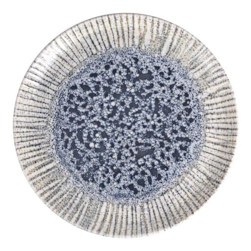 162932 Iris Blue Flat Plate 32cm