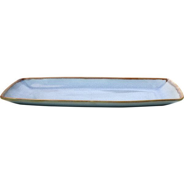 Ming Platte rechteckig, blau 30cm