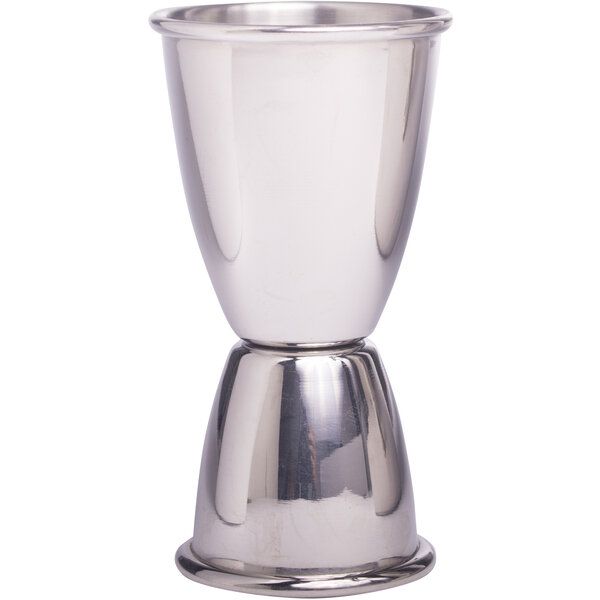 Jigger Art Deko, versilbert, 2/4 cl