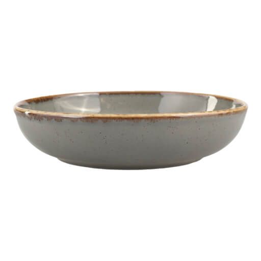 368122 Seasons Dark Grey Bowl 22cm