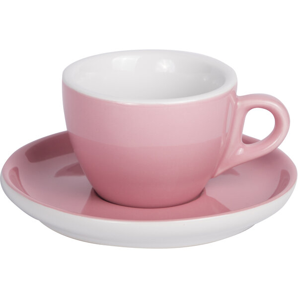 Kaffee Tasse mit Untertasse 160ml Altrosa