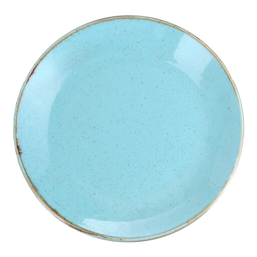 187628 Seasons Turquoise Flat Plate 28cm 