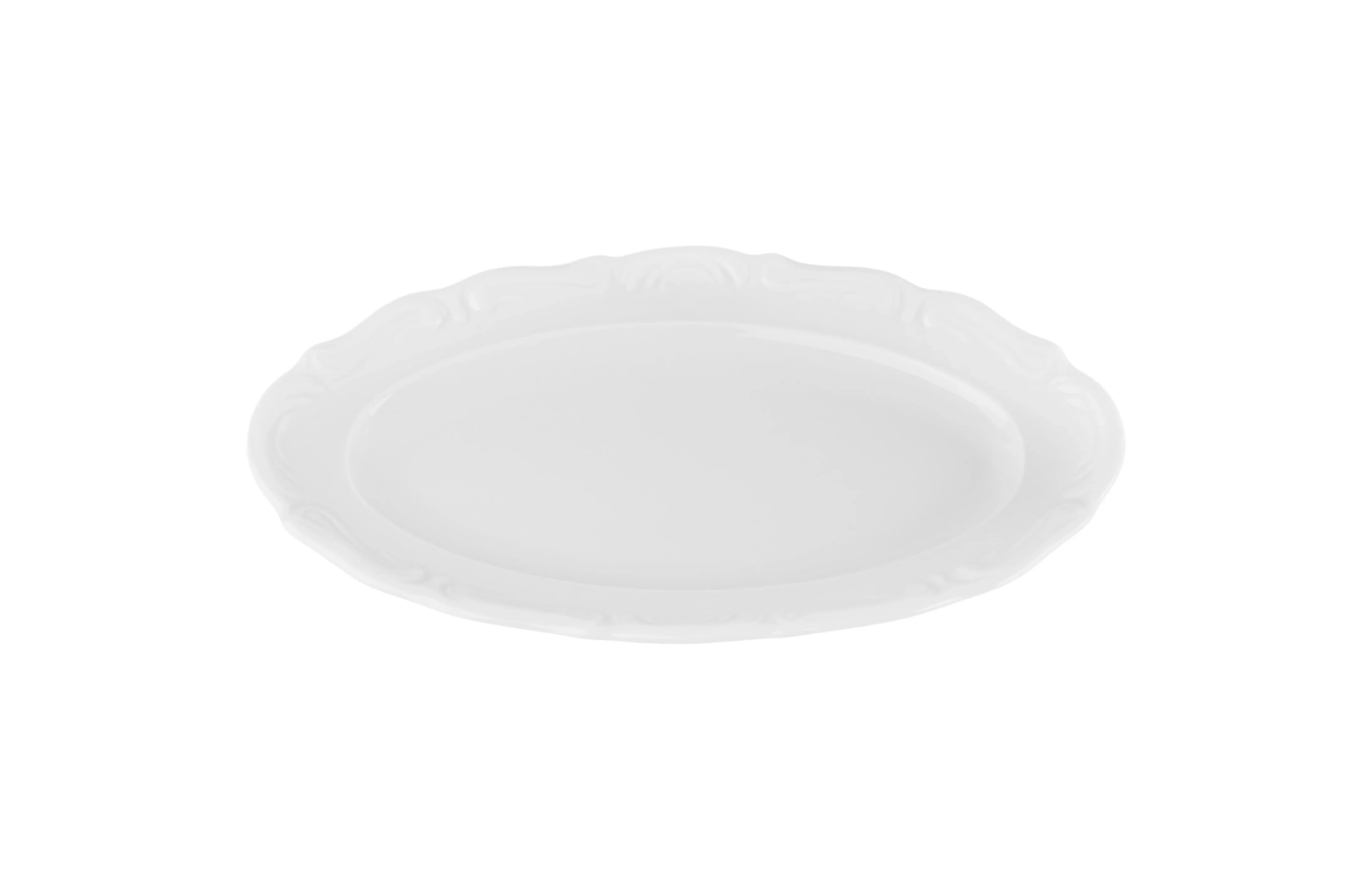 Maria White Oval Plate 33cm
