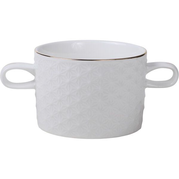 Nippon White Gold Rim Soupbowl 9x6.5cm 300ml Star 6/48