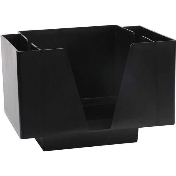 Bar Caddy für Servietten, Seitenfächer, schwarz