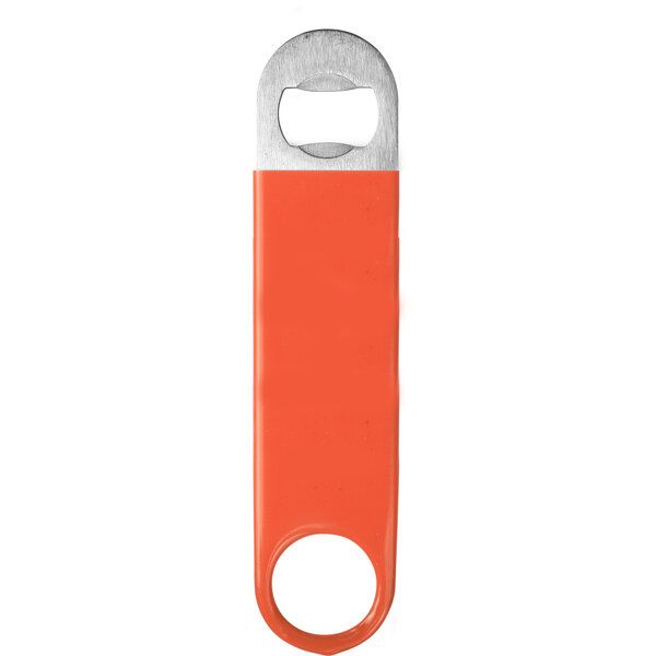Bottle opener Vinyl coated orange