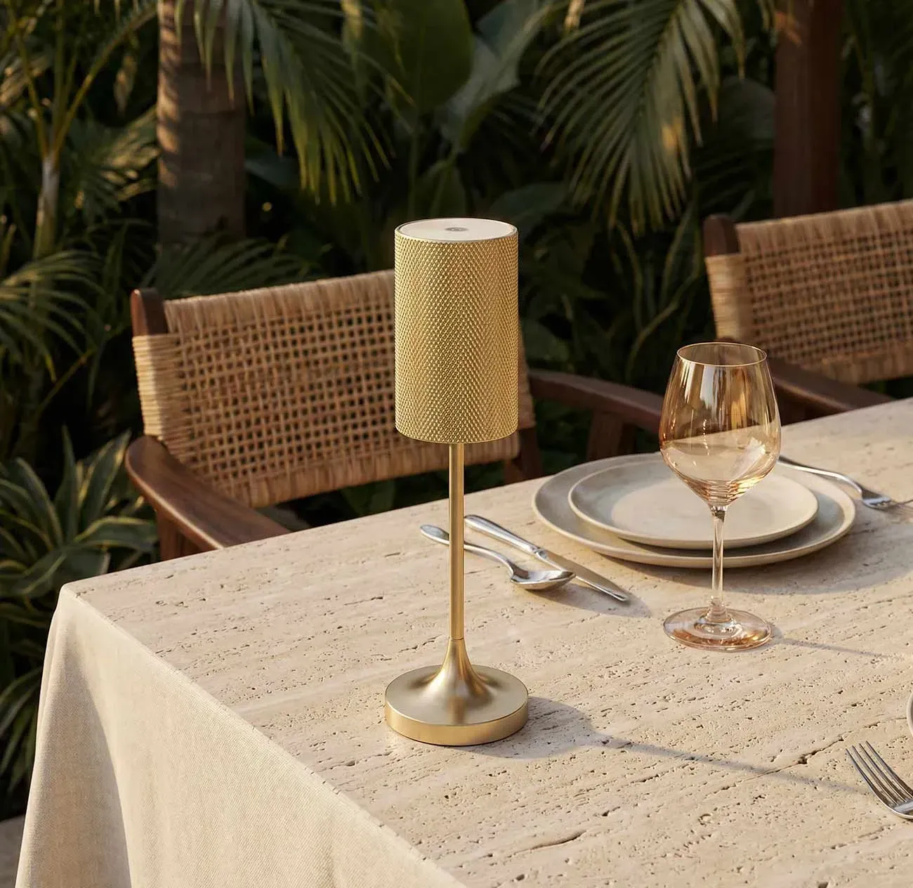 Luce Italia Aurea - Mini Sardinia Oro Rigato, Gold, 20 cm