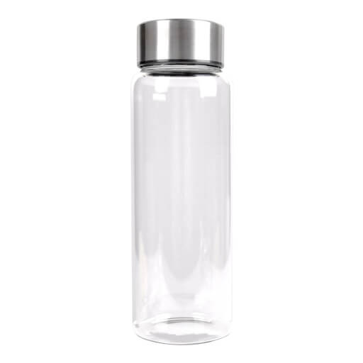 02685 Glas Flasche mit Edelstahldeckel, 750 ml
