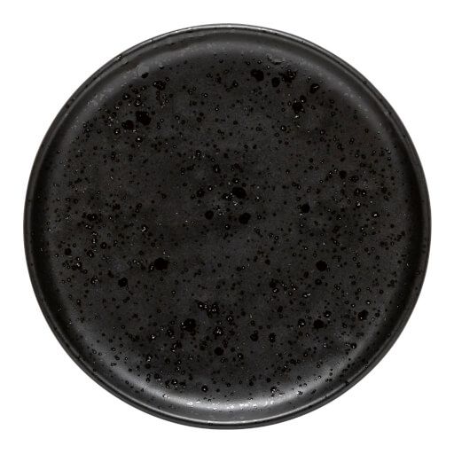 Round Plate "Resonance", black, 13 cm