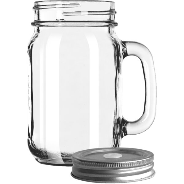 Drinking Jar mit Deckel 473ml