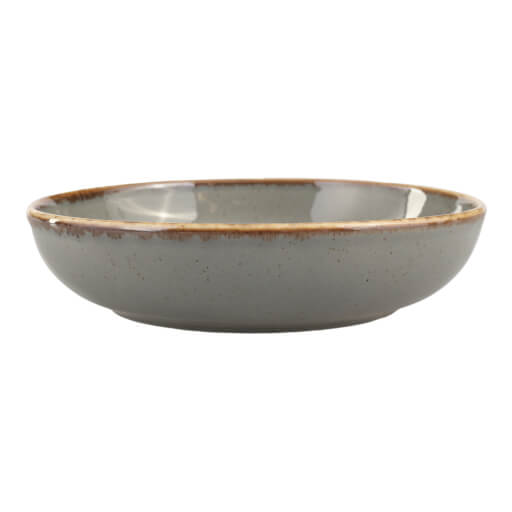 368122 Seasons Dark Grey Bowl 22cm 