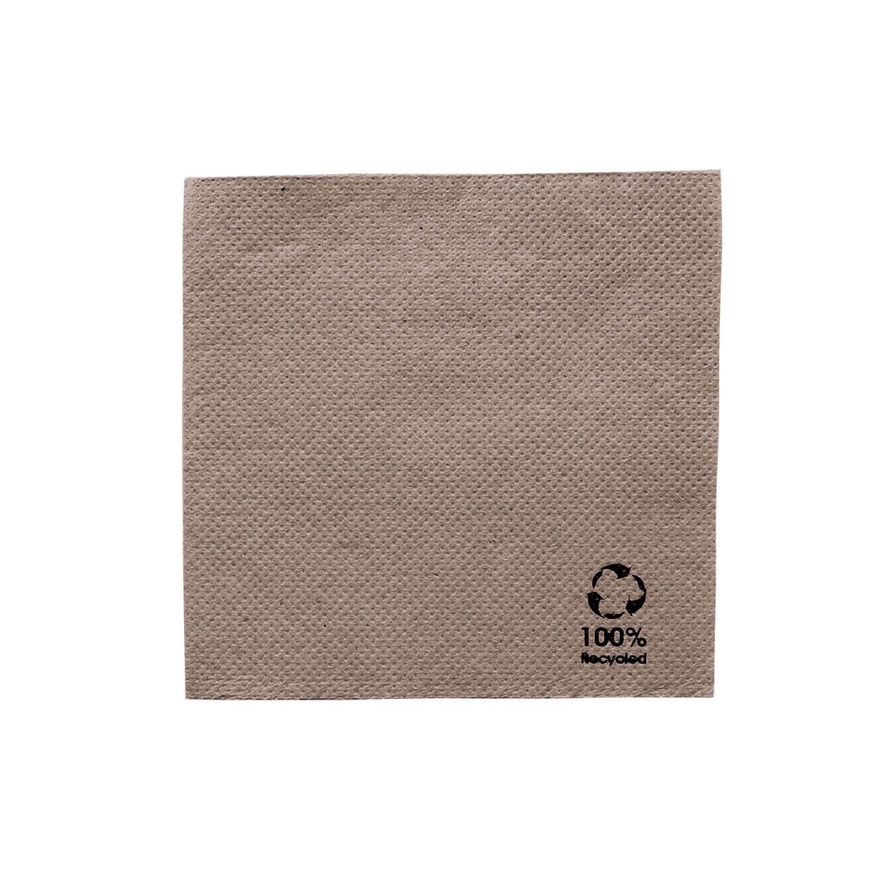 Cocktailservietten, 20x20cm ,1/4, 2lg, 100 Stk, recycled