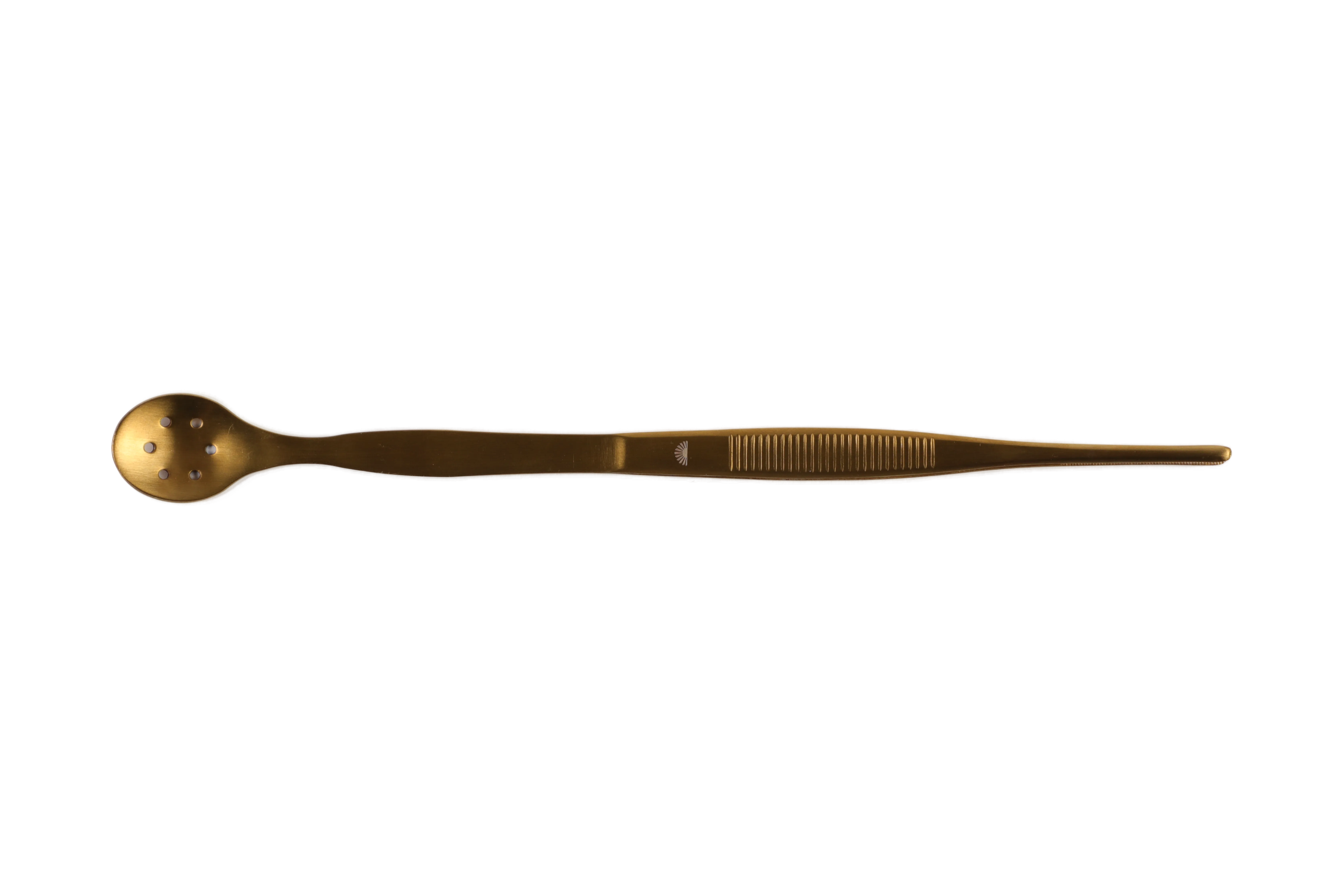 Tweezers with spoon, Gold, 27cm