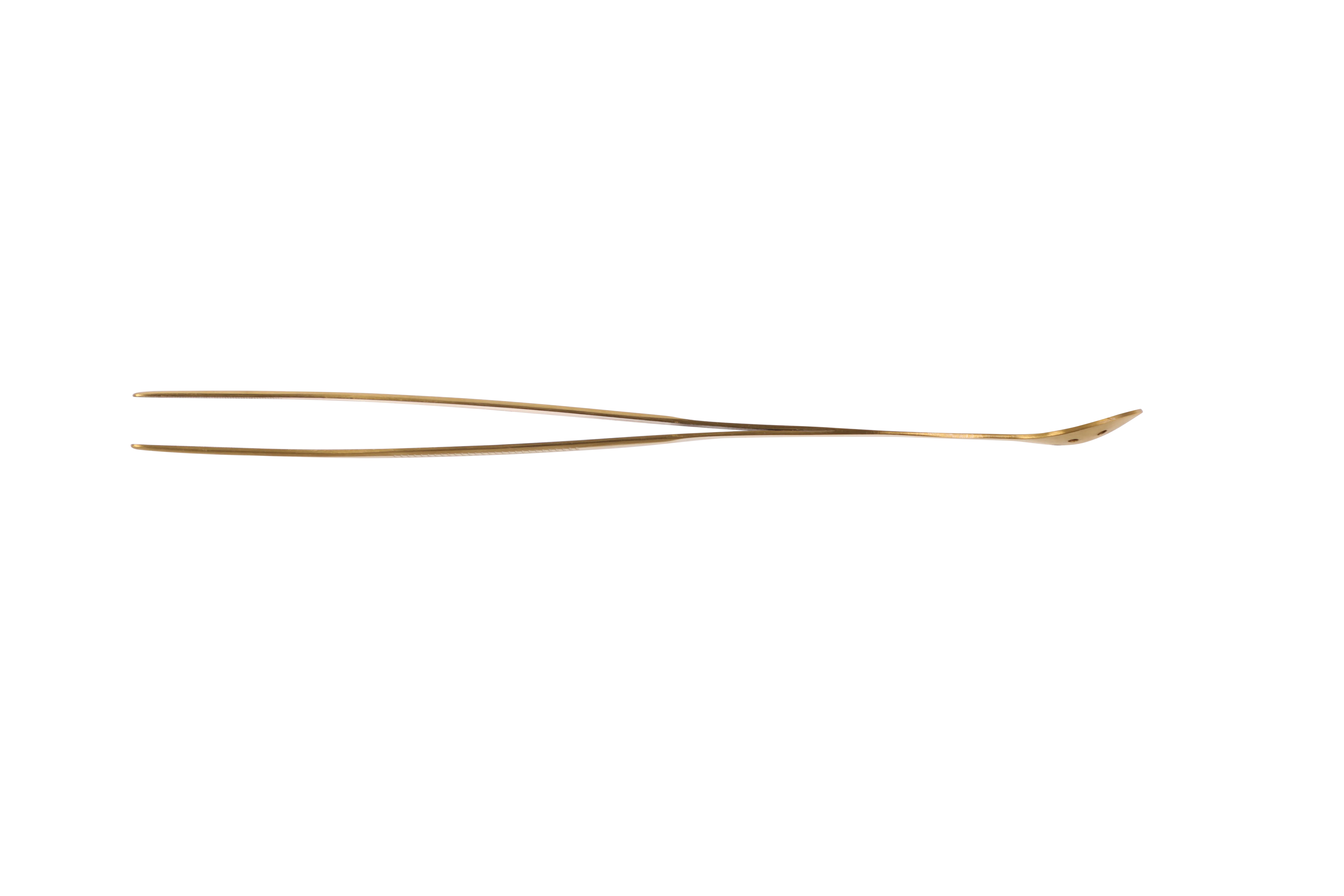 Tweezers with spoon, Gold, 27cm