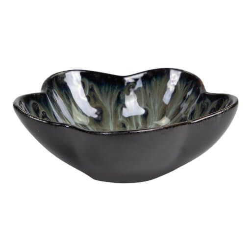 Nagare Porzellan Schale, blau schwarz, Ø 9,3 cm