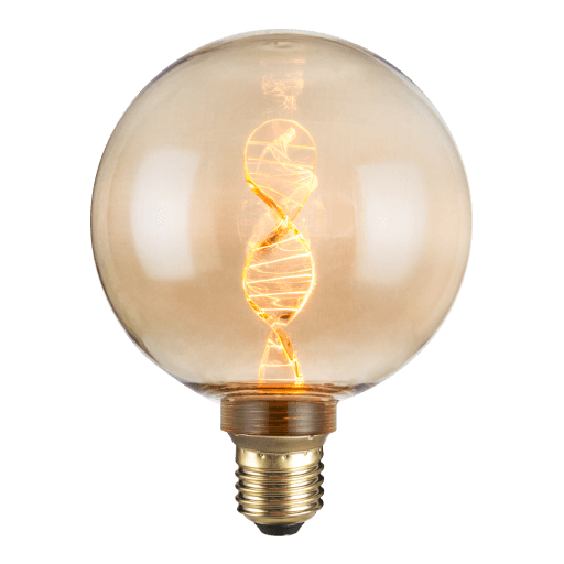 dimmable round DNA Lamp 12,5x16,4cm, amber