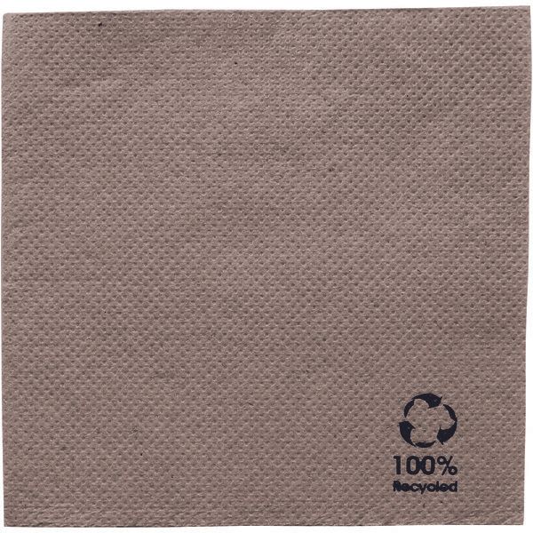 Cocktailservietten, 20x20cm ,1/4, 2lg, 100 Stk, recycled
