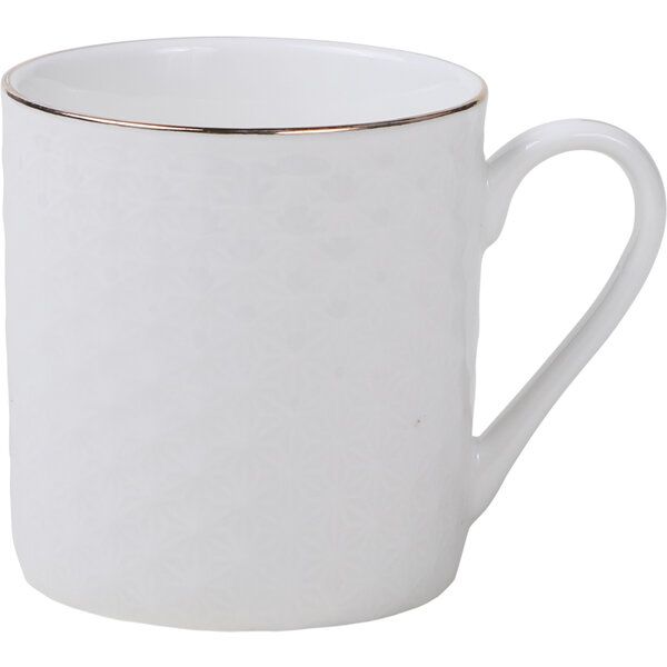 Nippon White Gold Rim Coffee Cup Star 100ml 6/60