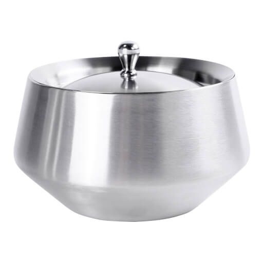 Ice Bucket with lid, S/S 11x7cm