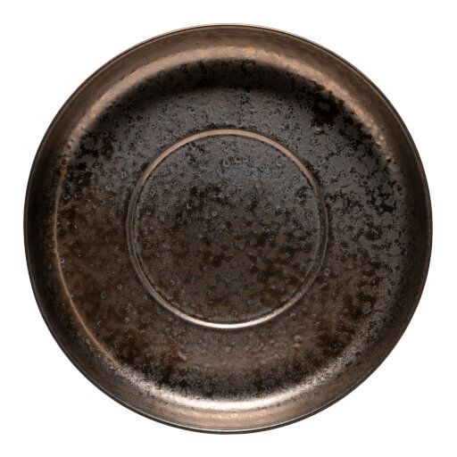 Deep Round Plate "Resonance", brown, 29 cm