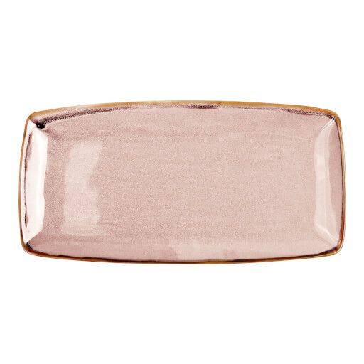Ming Platte rechteckig, rose 30cm
