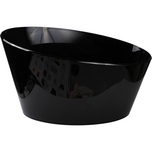 Oval Bucket, acrilic black, 46x24,8